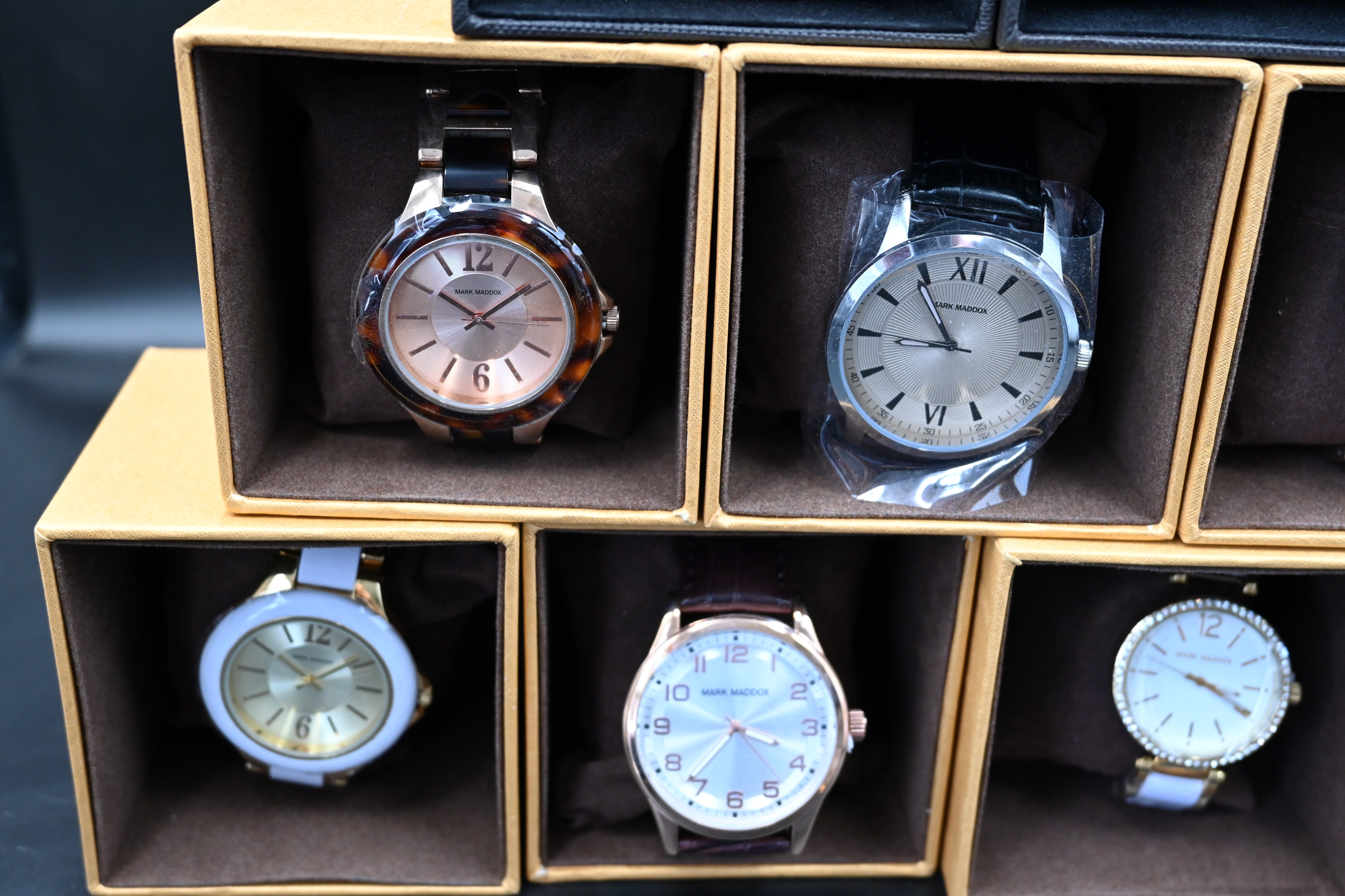 9 assorted Mark Maddox watches, new with tags from closing down sale, all boxed - Image 4 of 4