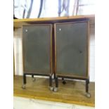 Pair of vintage Goodmans speakers with stands from a house clearance