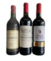 Three bottles of Saint-Emilion to include 2014 Chateau Gardinal-Viillemaurine 13%vol 75cl Labergerie