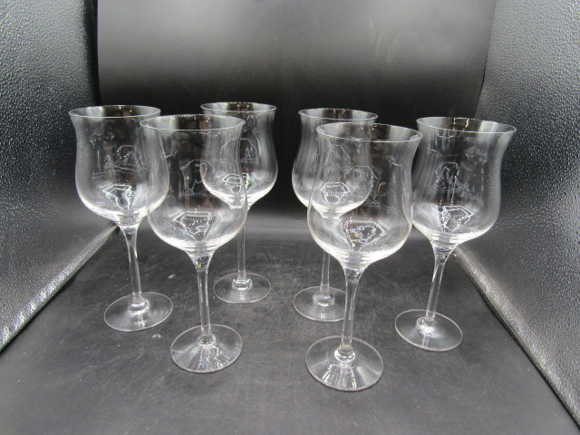 set 6 large wine glasses