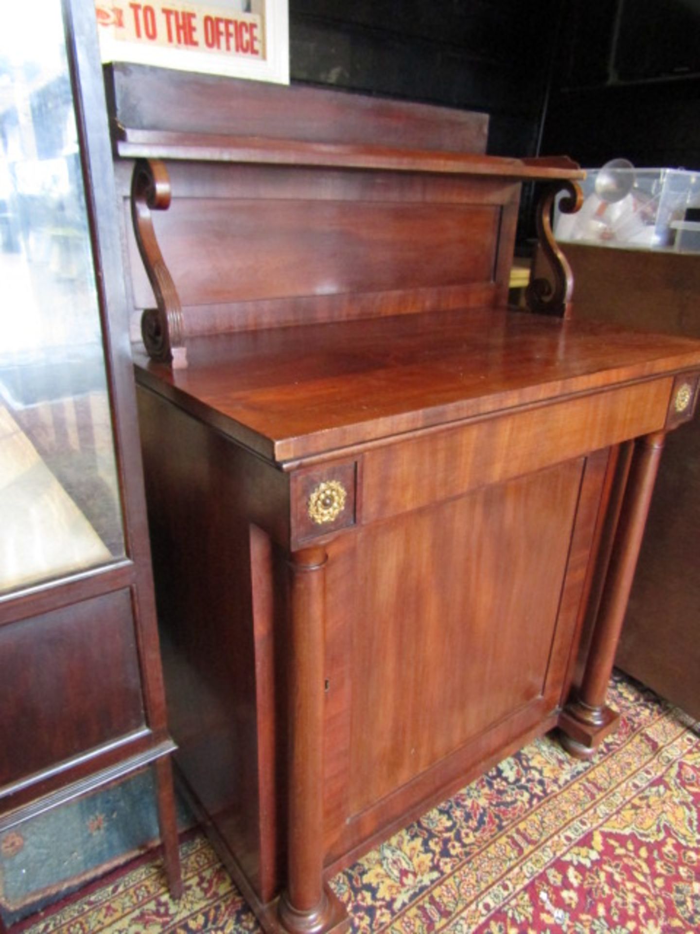 A  mahogany chiffonier 90Wx50Dx122H cm - Image 2 of 5