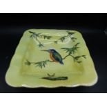 Carltonware iridescent kingfisher dish24cm dia