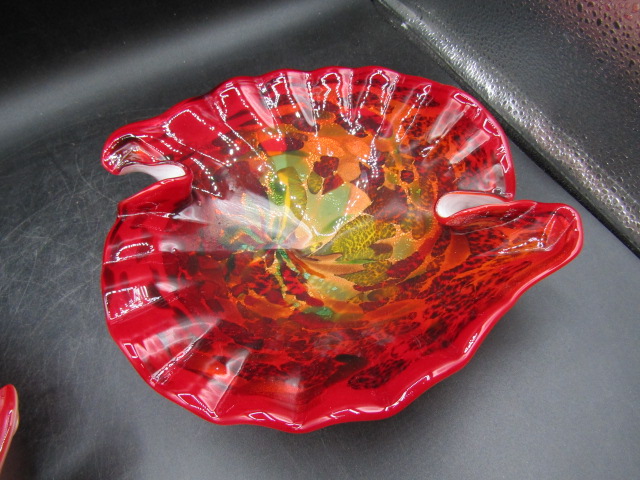 2 Murano glass dishes 26cm - Image 4 of 5