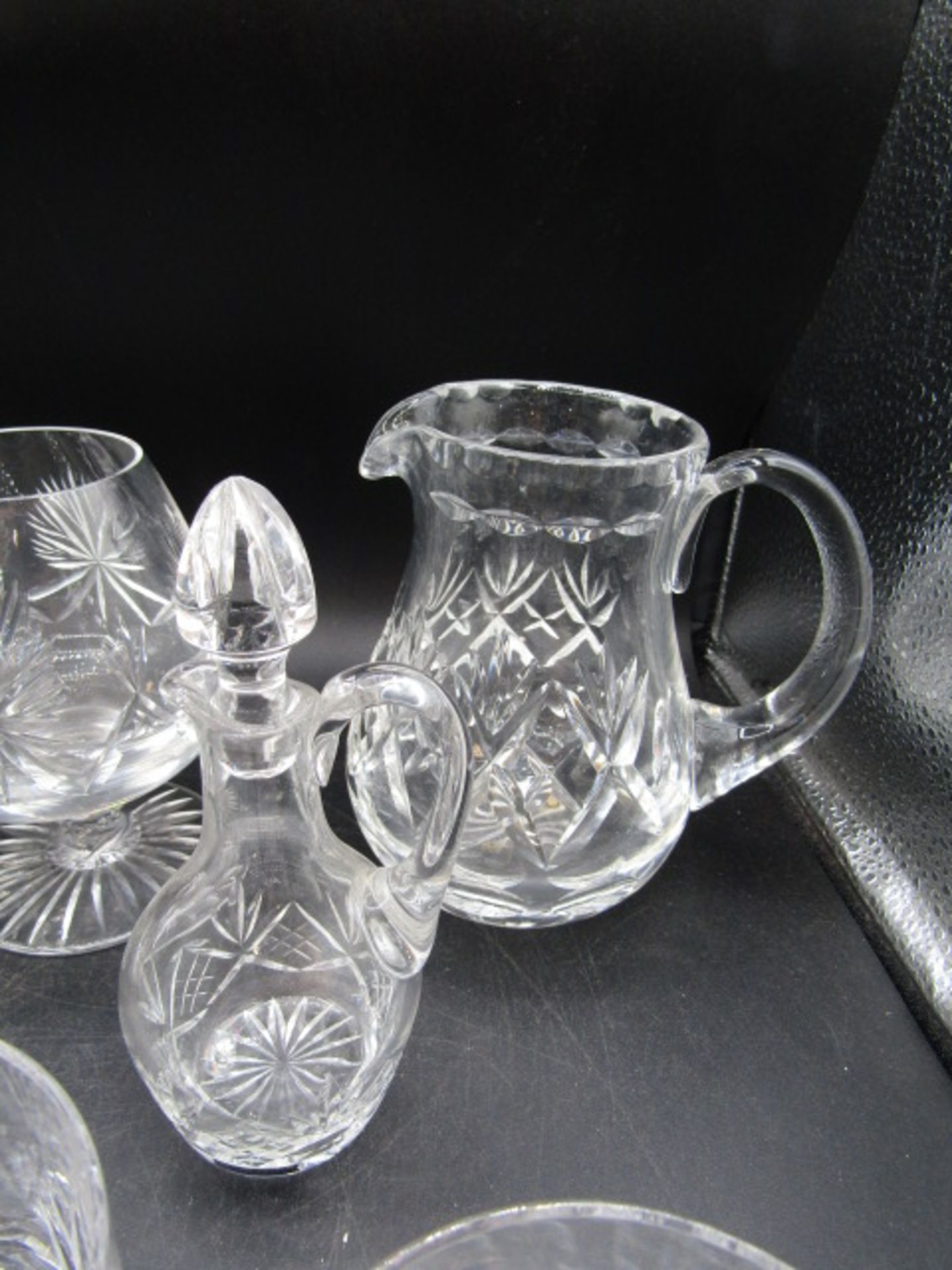 A suite Edinburgh crystal glasses, a decanter and 2 jugs, some part sets - Image 9 of 28