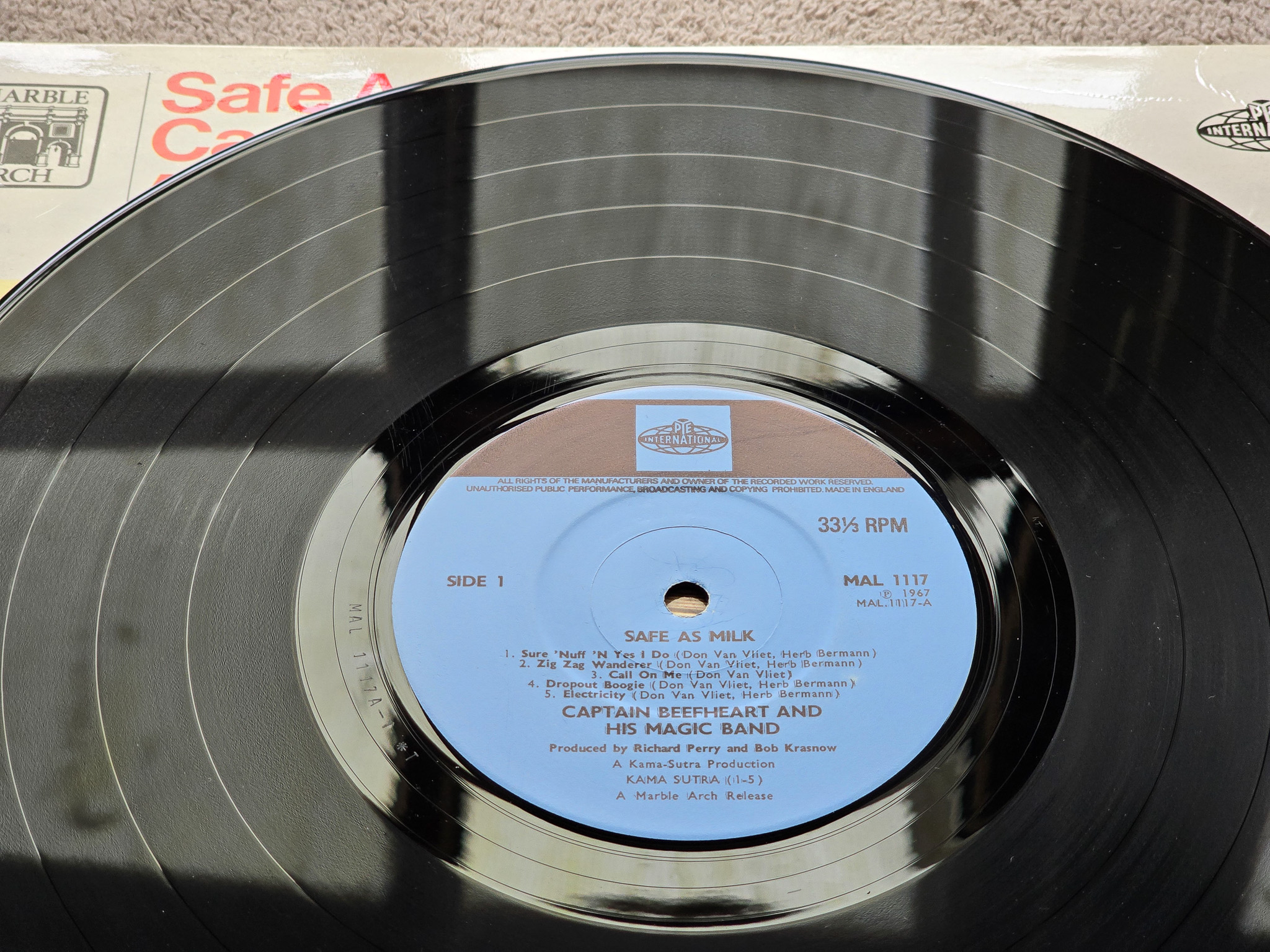 Captain Beefheart And His Magic Band – Safe As Milk Mono UK Vinyl LP - Image 4 of 5
