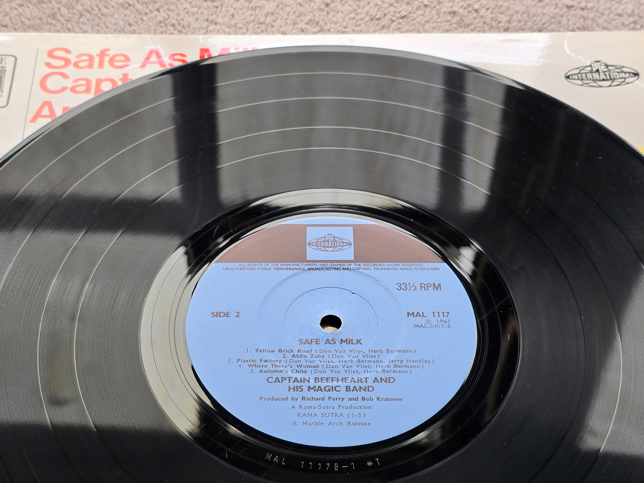 Captain Beefheart And His Magic Band – Safe As Milk Mono UK Vinyl LP - Image 5 of 5
