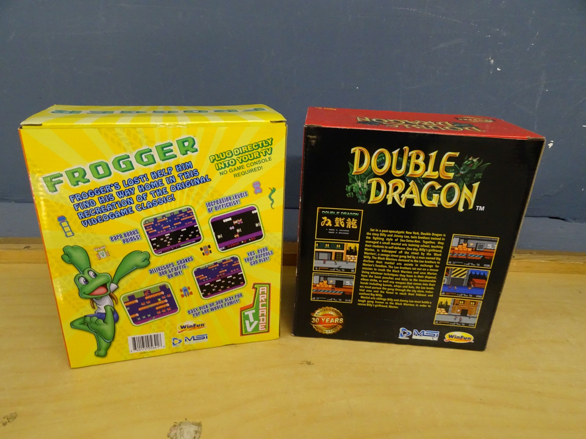 New and sealed Frogger and Double Dragon plug & play arcade TV games - Image 2 of 2