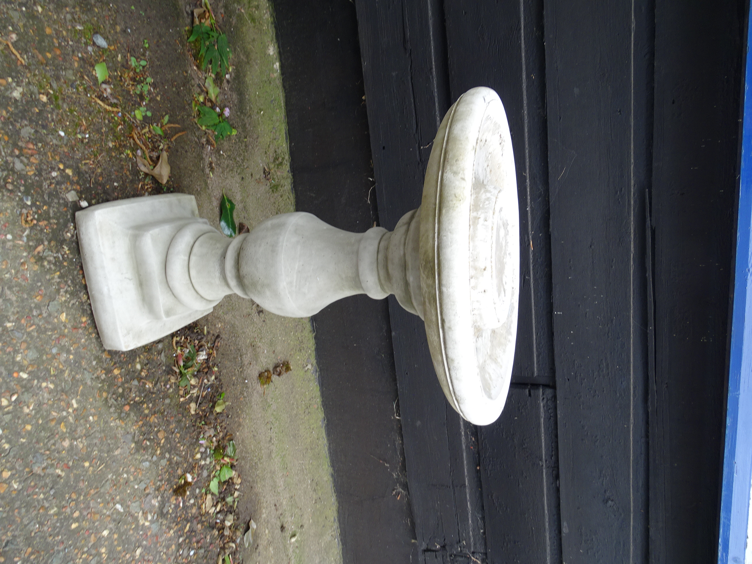 Reconstituted stone birdbath H69cm approx