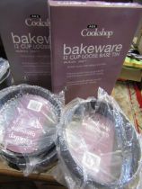 Aga new cookware- 2 square cake tin, 2 quiche tins and 2 spring tins