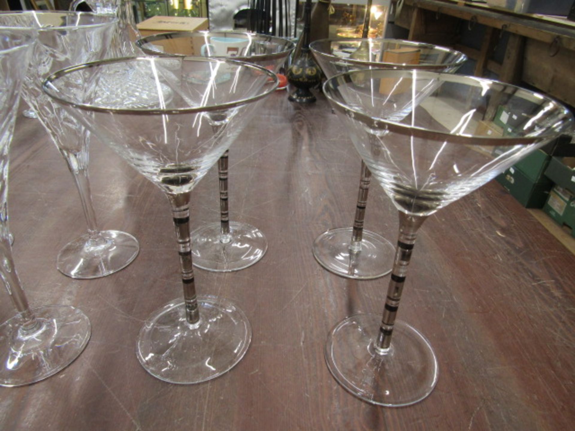 Wine glasses, cocktail, Babycham, cut glass- various glass ware, most good quality - Image 4 of 6