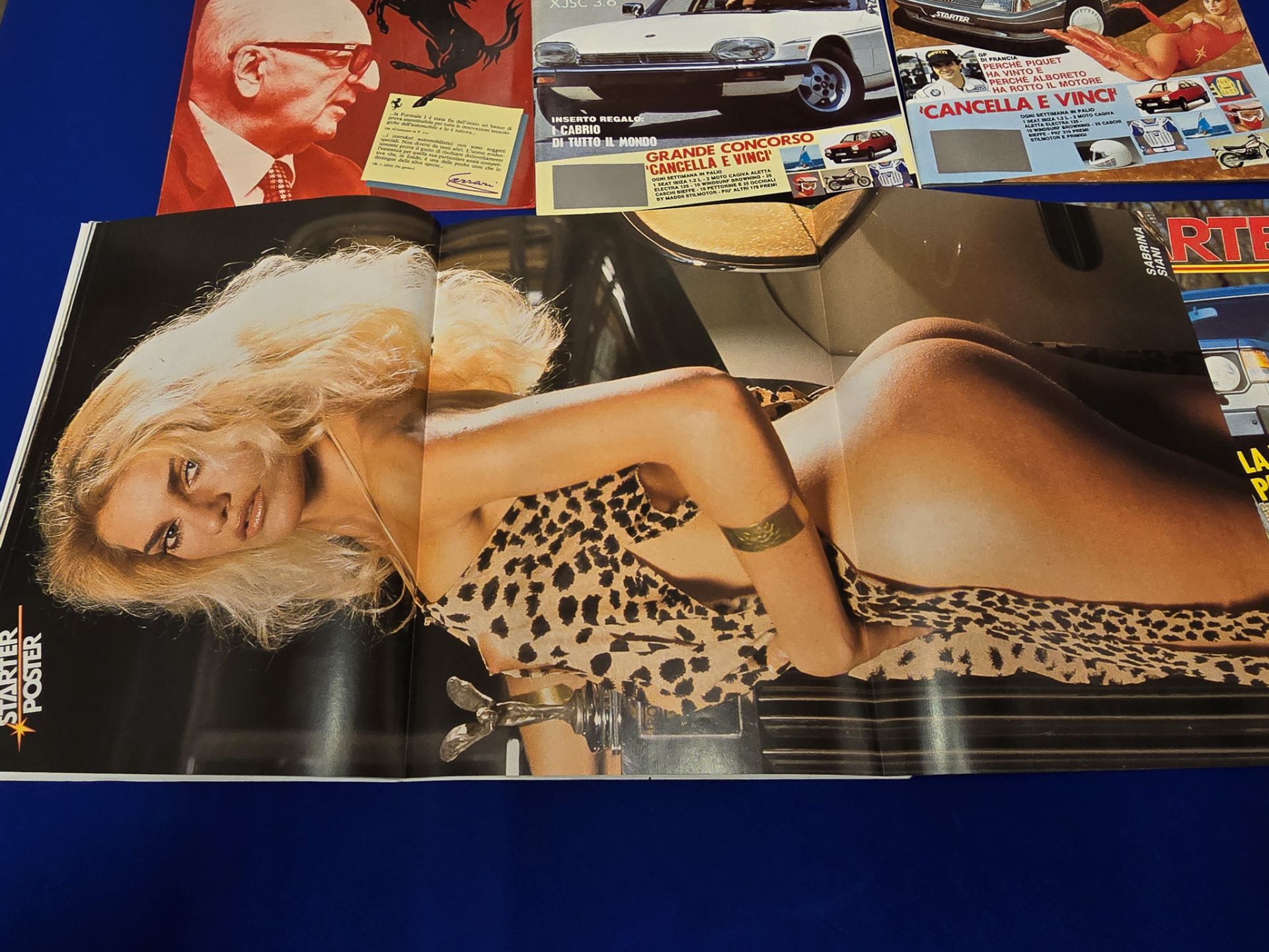 Large Collection of Starter Magazines Italian Cars and Glamour Ladies Ferrari alpha etc - Image 6 of 17