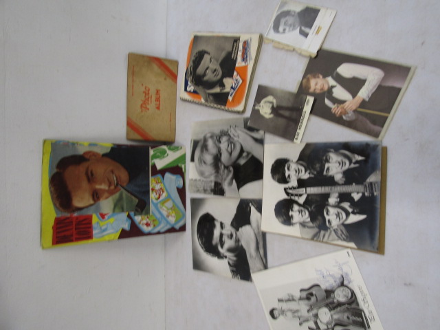 Celebrity photo's inc Beatles, some with autographs, Screen stars scrap book, picture card album