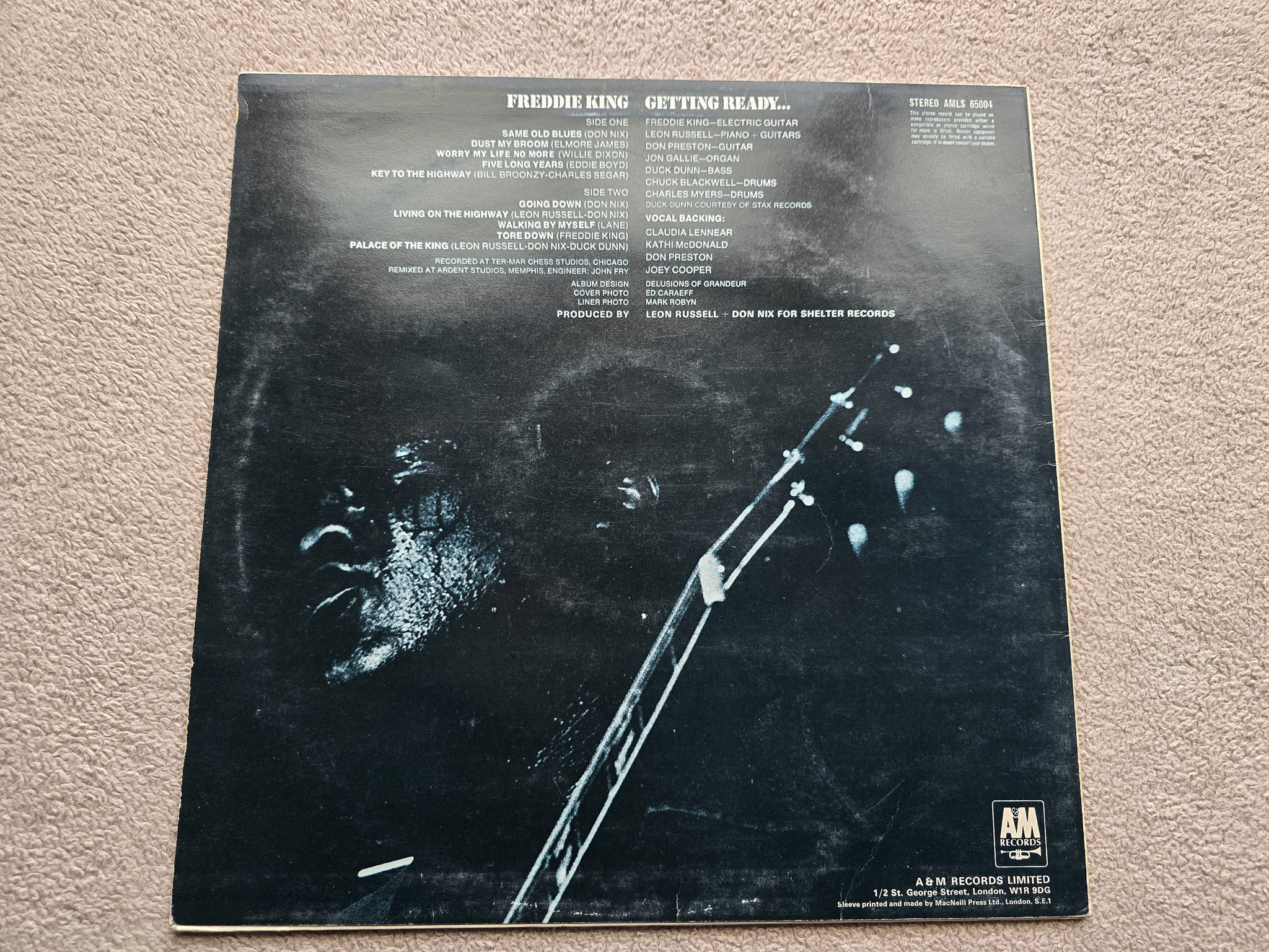 Freddie King – Getting Ready... Original 1971 Near Mint Electric Blues Vinyl LP - Image 2 of 5