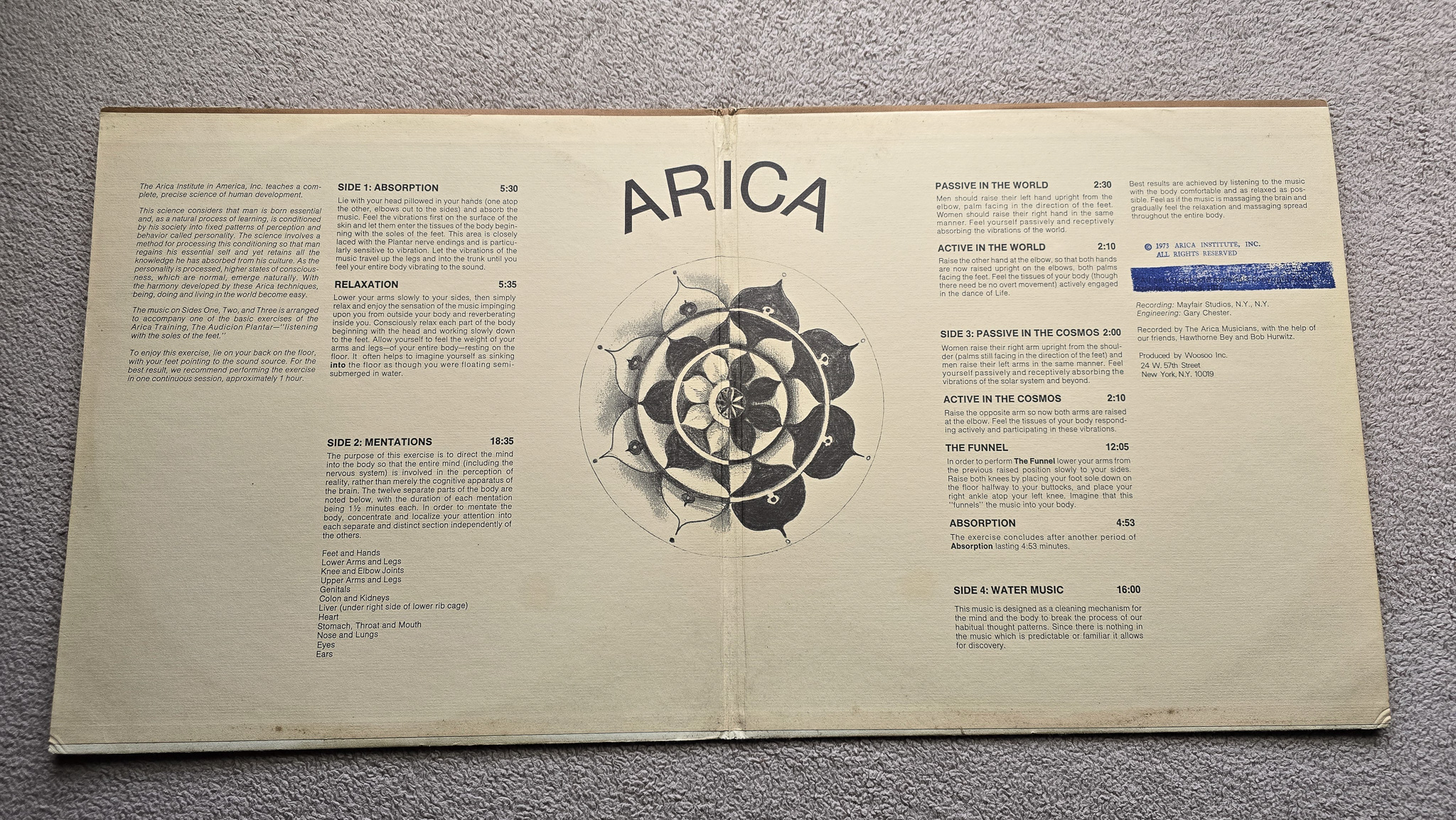 Arica Woo Soo Ultra Rare 1972 Folk/Jazz Double LP Experimental Hippie Trance Freeform - Image 3 of 8