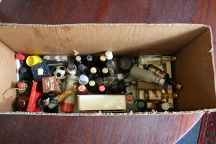 Large collection of various miniture bottles