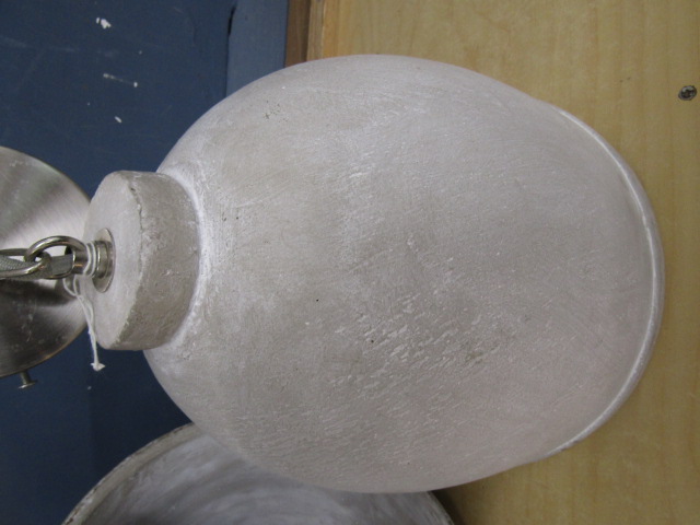 A pair large stoneware lightshades 26cmDia - Image 3 of 3