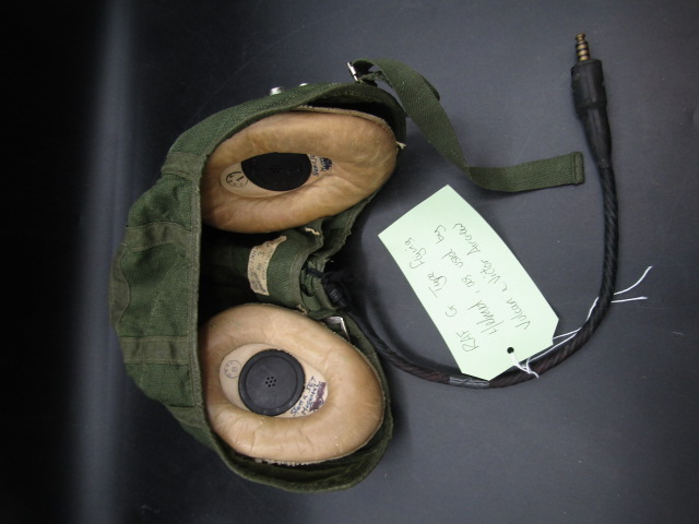 RAF G type flying helmet, as used by Vulcan and Victor Aircrew and a aircraft instrument panel - Image 2 of 8