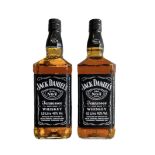 Two bottles of Jack Daniels 40%vol 1L