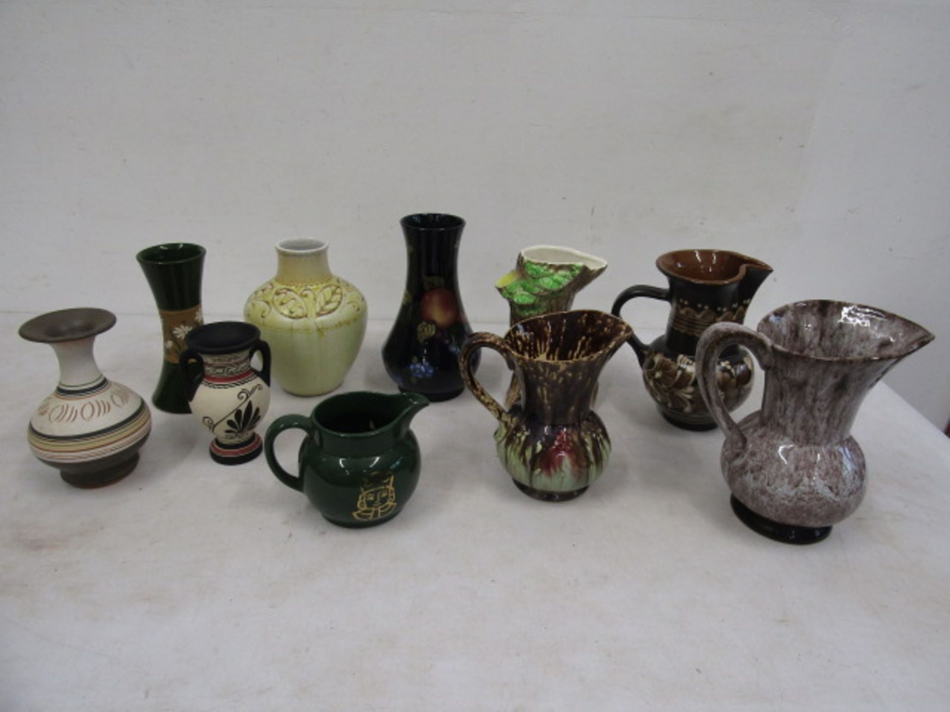 Various jugs and vases inc West German