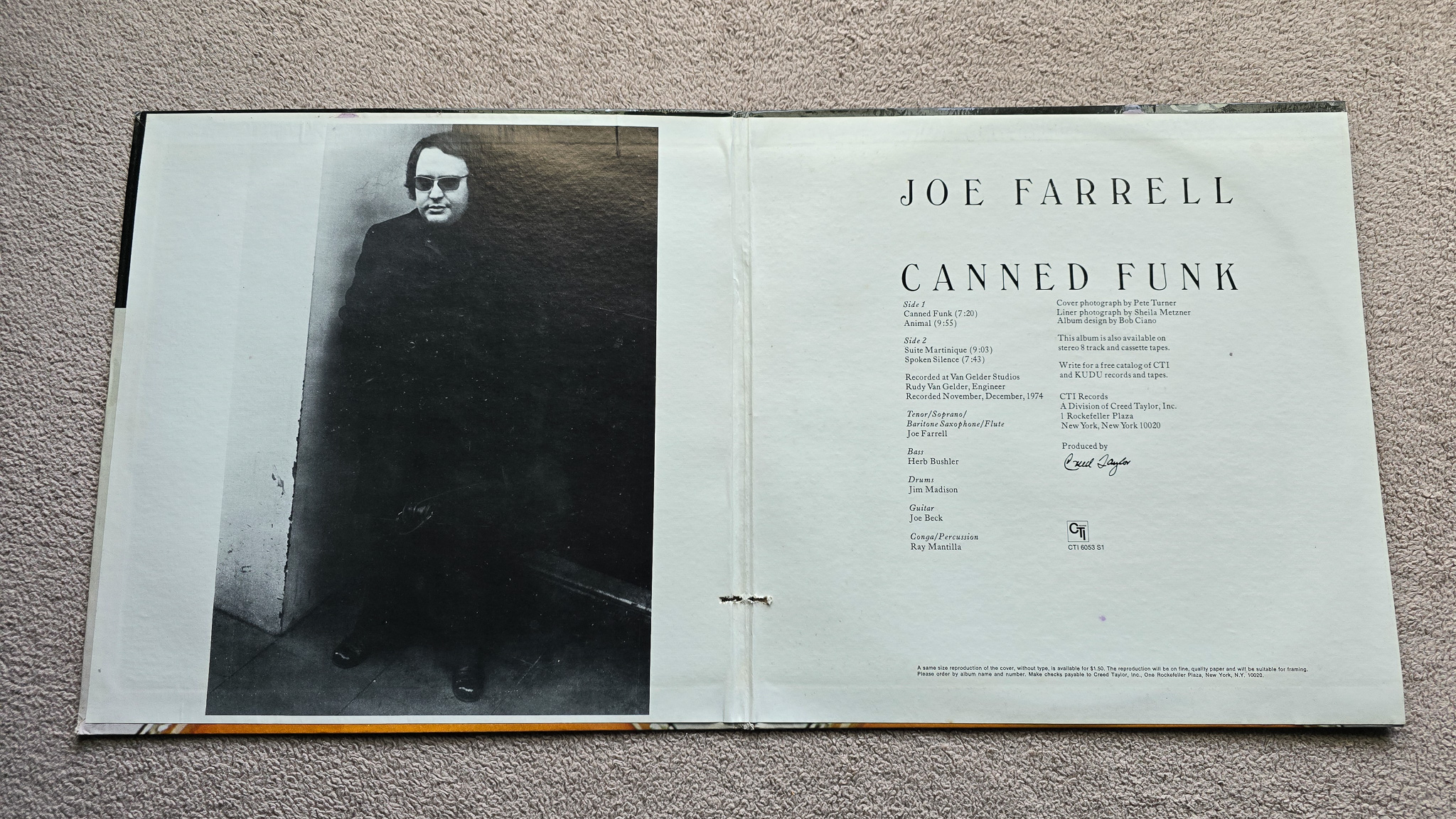 Joe Farrell – Canned Funk Mint Original Jazz Funk US Gatefold LP - Image 4 of 7