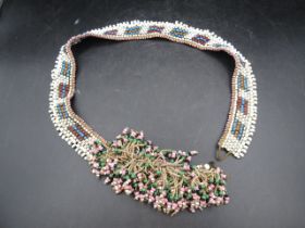 A Zulu beaded necklace