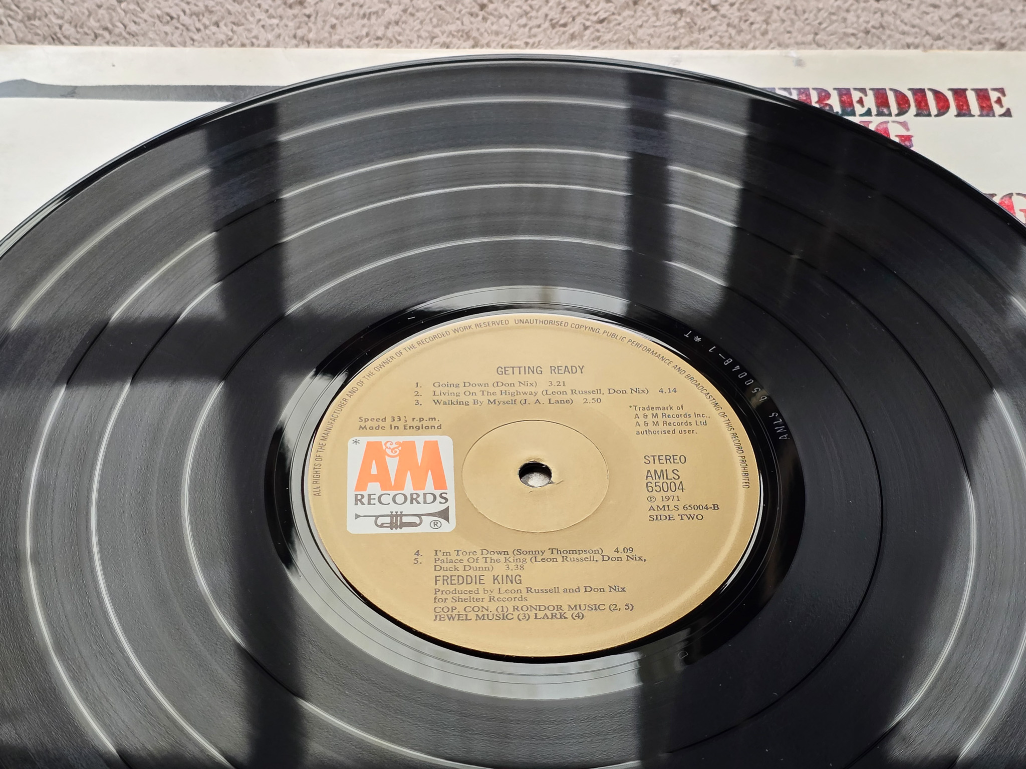 Freddie King – Getting Ready... Original 1971 Near Mint Electric Blues Vinyl LP - Image 5 of 5