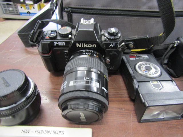 Camera's inc Nikon camera with lens etc - Image 2 of 7