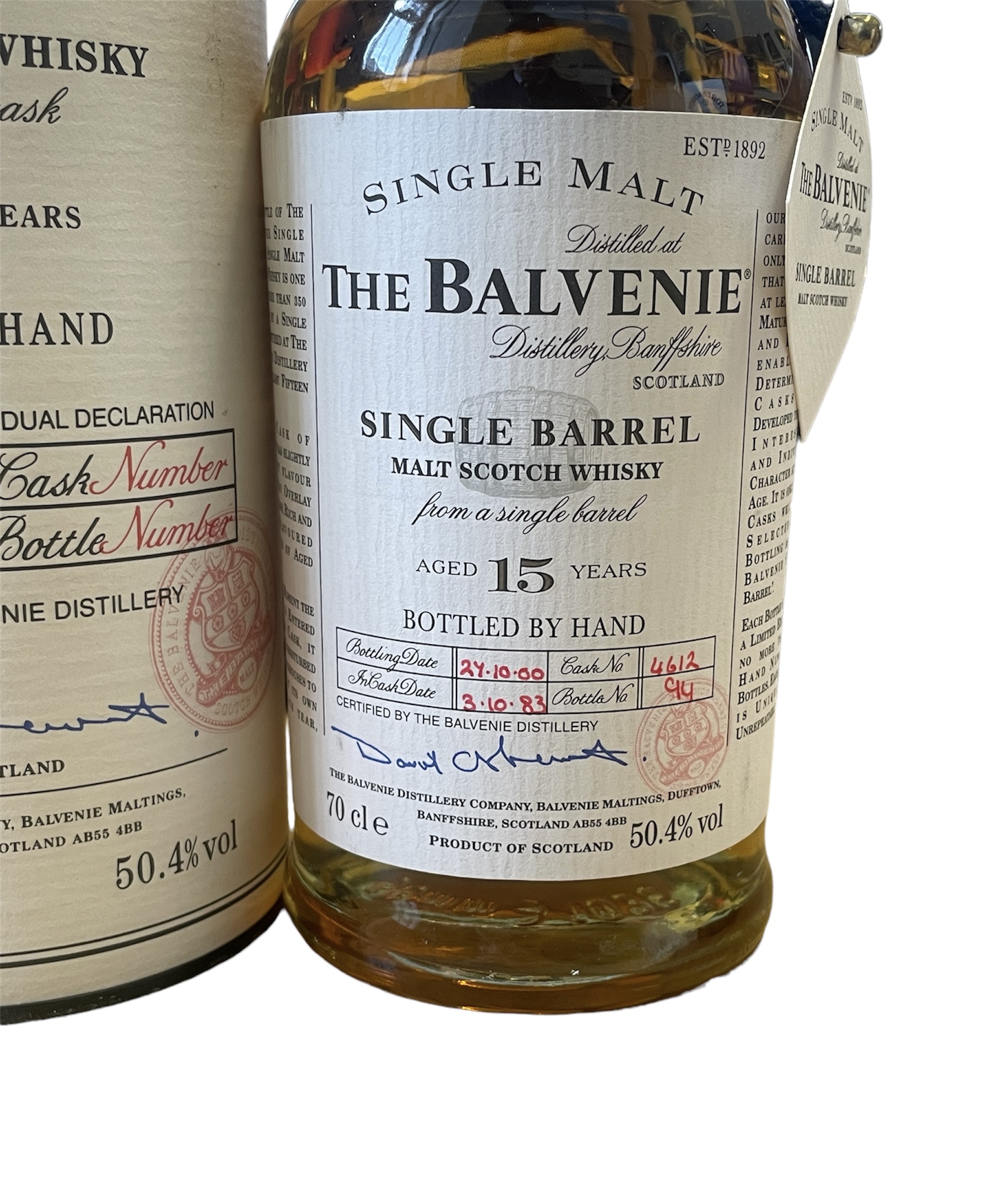 The balvenie single barrel malt scotch wisky aged 15 years 70cl 50.4%vol - Image 2 of 2