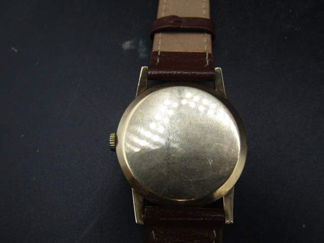 A 9ct Gold Rotary men's 17 jewel  watch (3.5mm face)with receipt (1962) and original case - Image 3 of 5