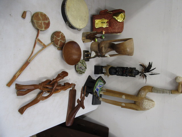 Treen Tribal items and instruments