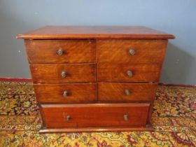 Mahogany miniature chest of drawers 49cmW 42cmH 38cmD
