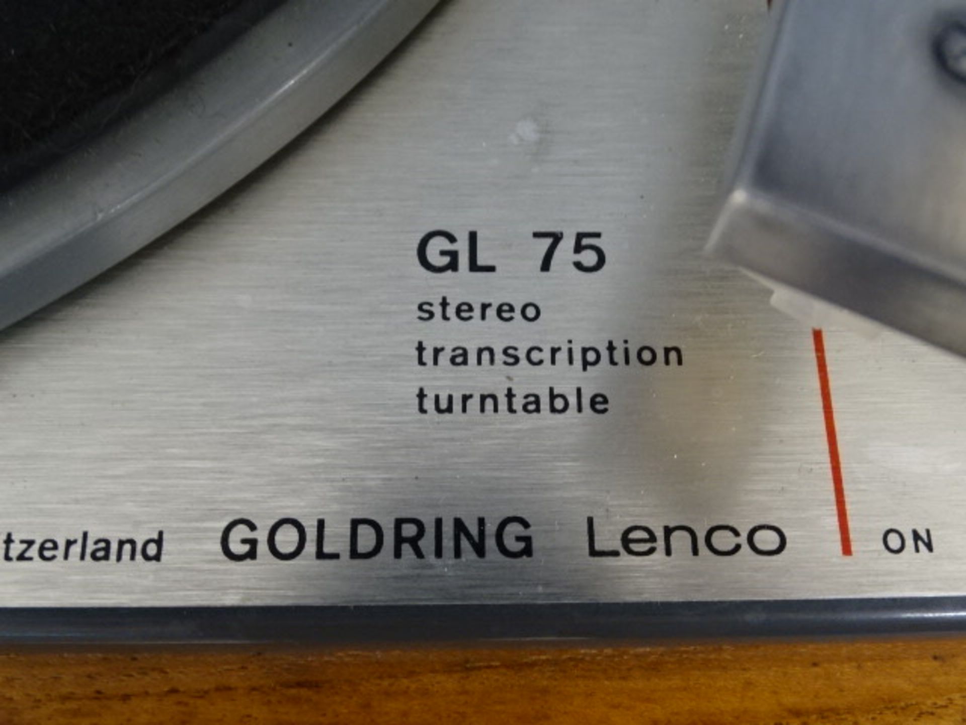 Vintage Goldring Lenco GL 75 stereo transcription turntable from a house clearance - Image 2 of 3