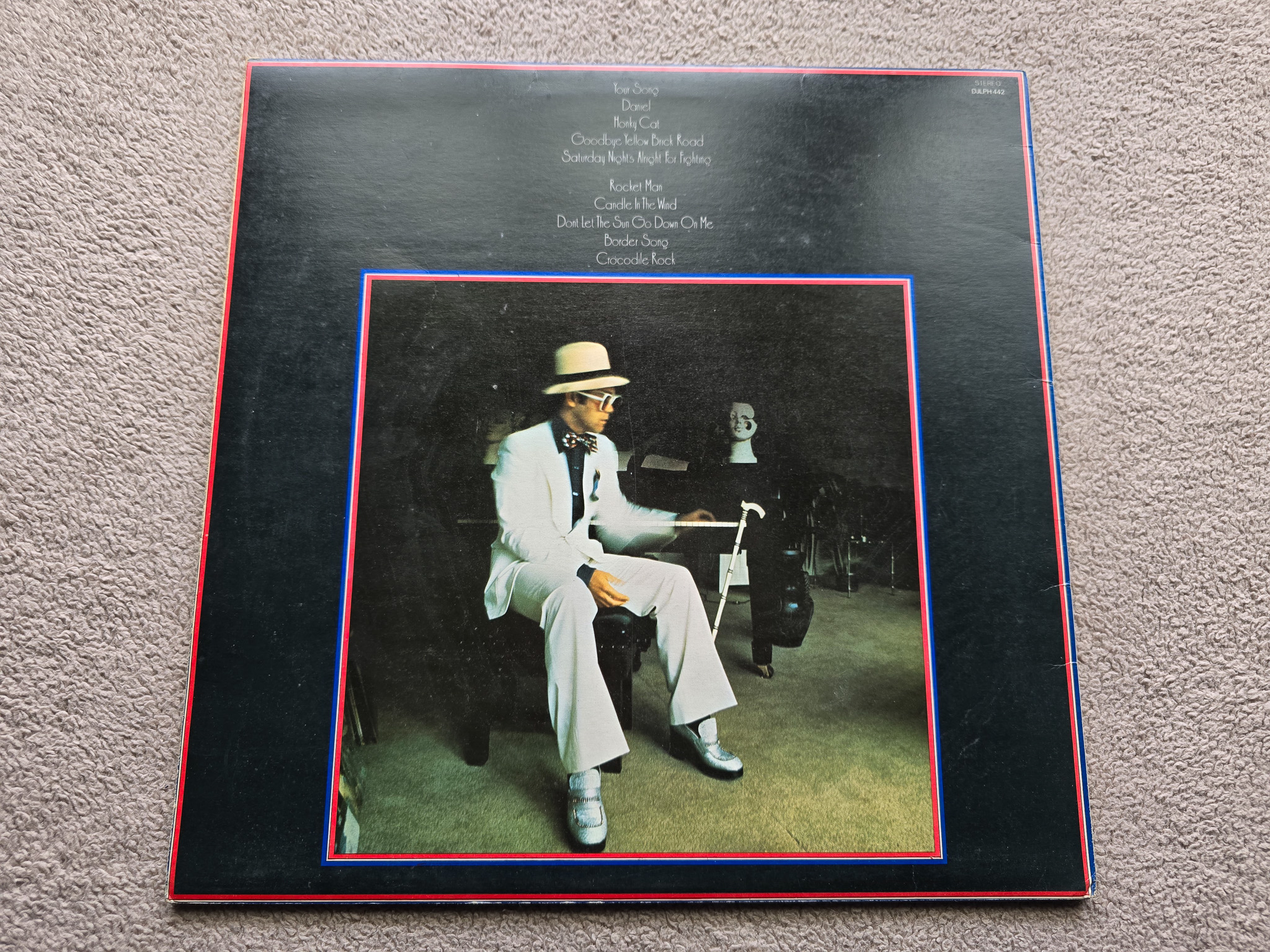 Elton John – Greatest Hits Red Splatter UK 1st issue vinyl LP - Image 5 of 9