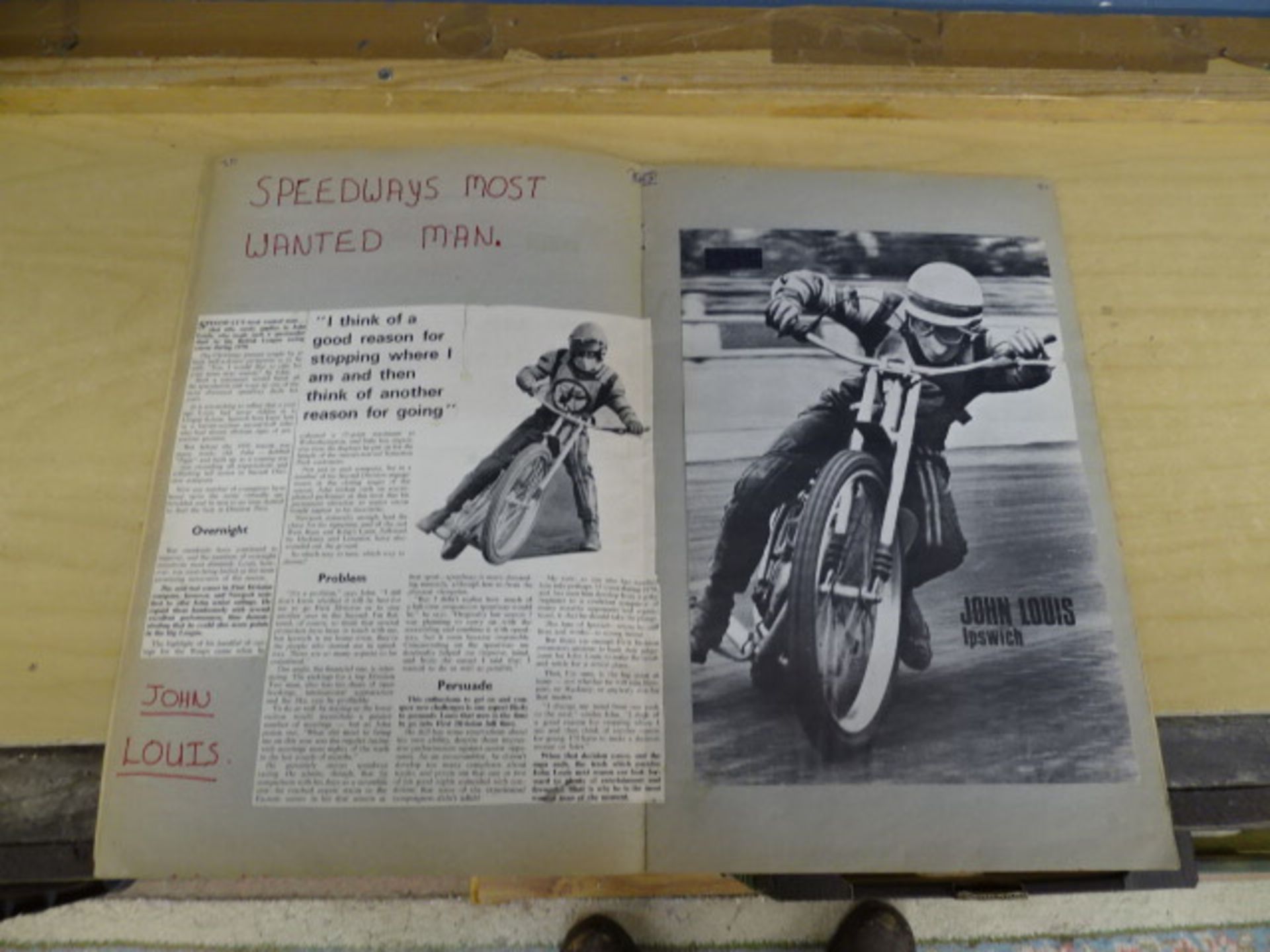 1971 Speedway scrapbook - Image 12 of 21