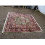Large vintage red/green rug 210cm x 240cm approx