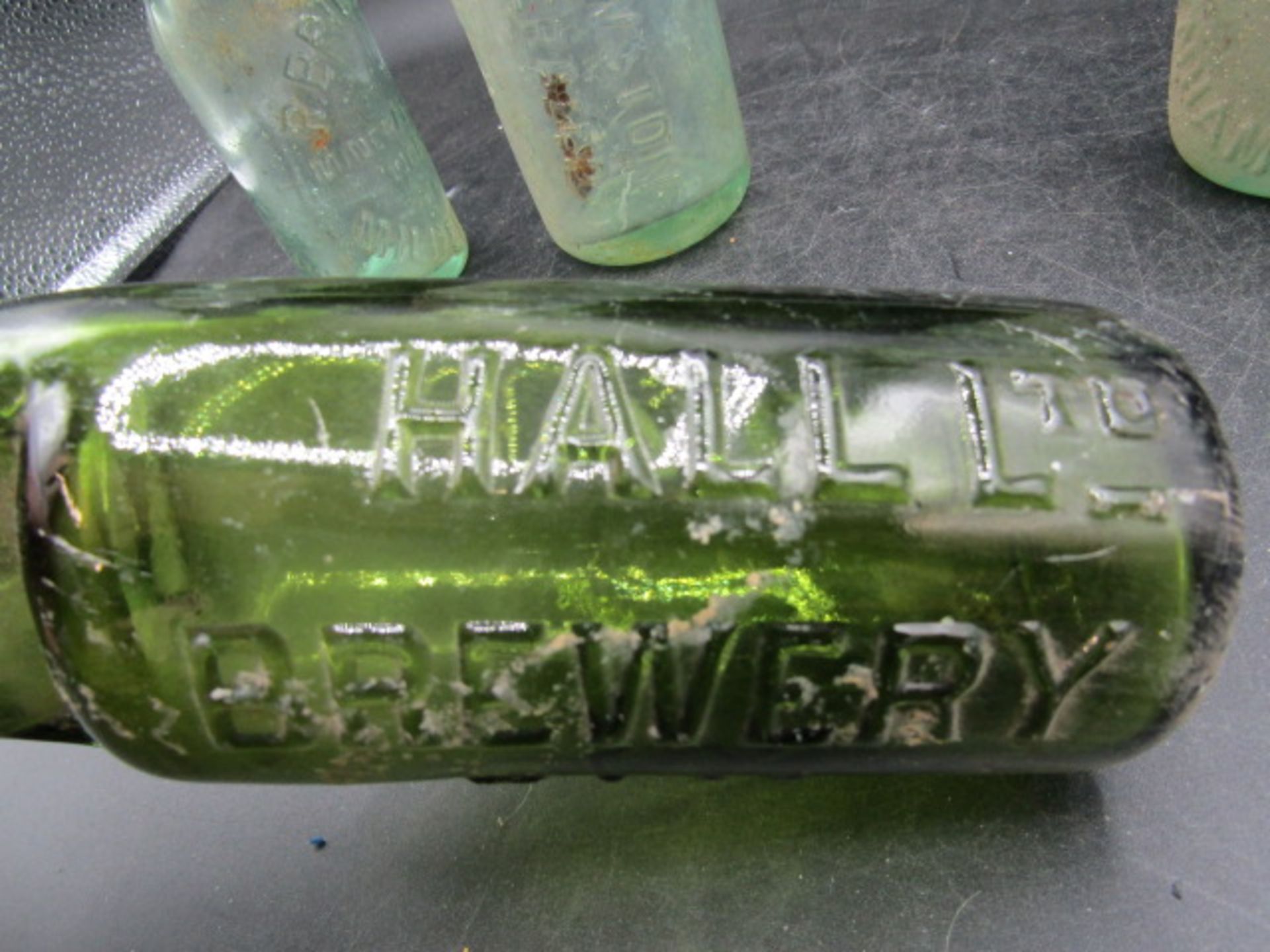 4 codd bottles inc green Ely brewery green codd bottle is in good condition- no chips or cracks etc - Image 2 of 6