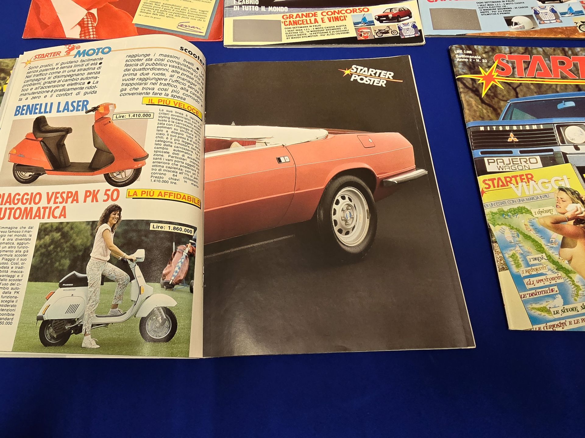 Large Collection of Starter Magazines Italian Cars and Glamour Ladies Ferrari alpha etc - Image 7 of 17