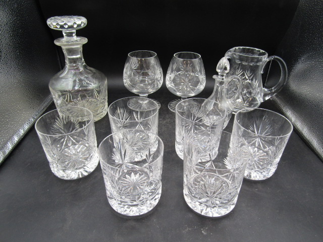 A suite Edinburgh crystal glasses, a decanter and 2 jugs, some part sets - Image 6 of 28