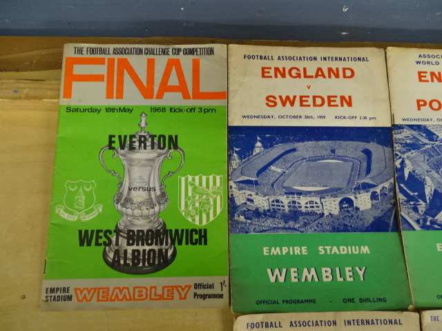 Over 40 mostly 1960's football programs to include England, Norwich and Chelsea etc - Image 14 of 16