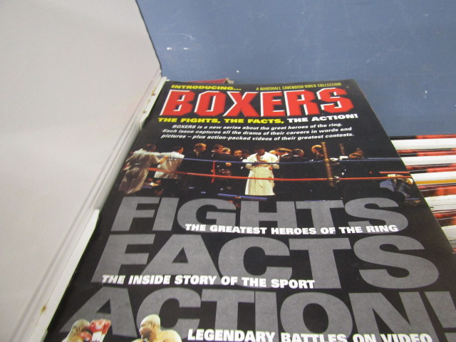 Bound boxing magazines, book and 2 boxes 72 video's of the greatest boxers - Image 4 of 6