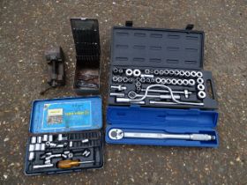 Kamasa Tools socket set and Draper torque wrench etc