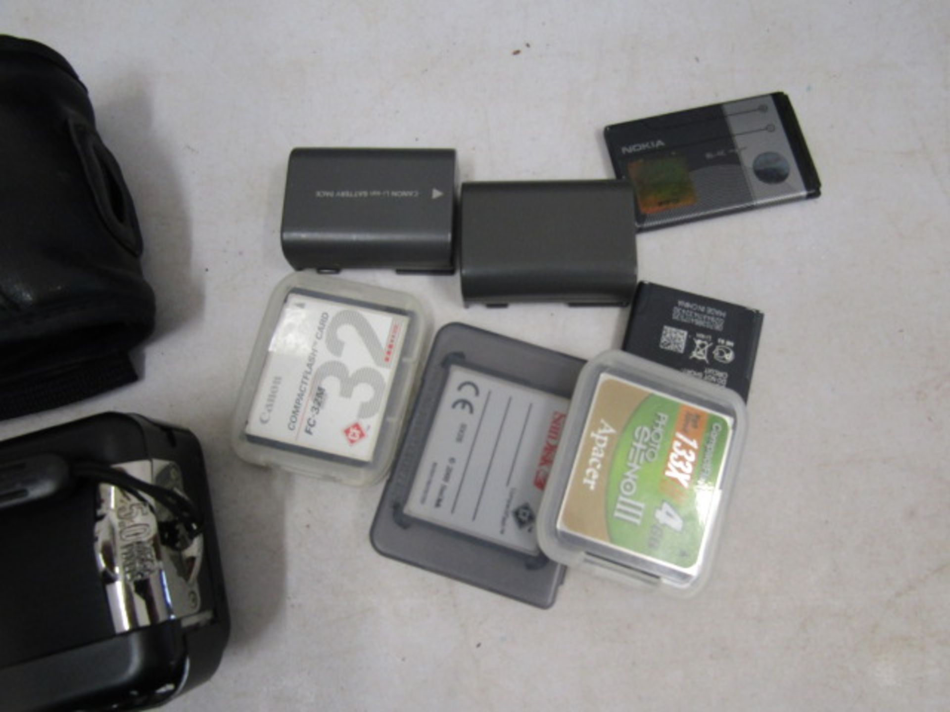 Canon camera with batteries, charger, memory cards plus a Miranda tripod - Image 4 of 8