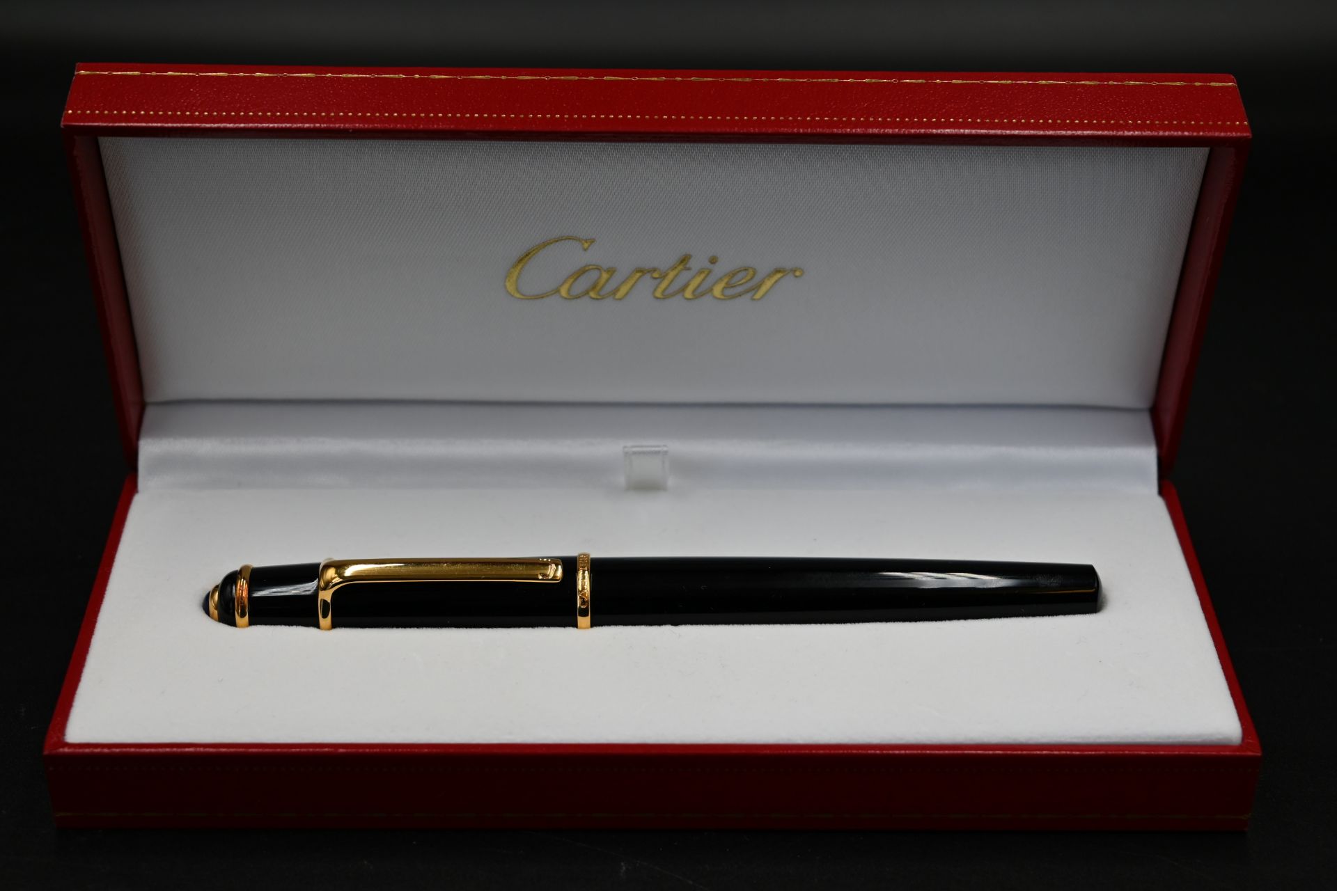 Cartier - stylo Diabolo de Cartier black fountain pen with screw off top engraved with individual - Image 2 of 8