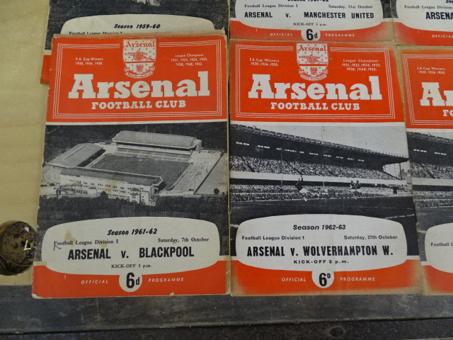 33 Mostly 1960's Arsenal football programs - Image 2 of 19