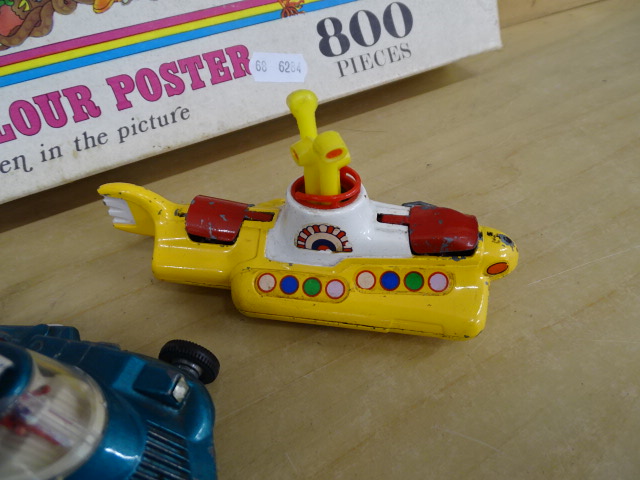 The Beatles jigsaw puzzle, Corgi Yellow Submarine toy and Dinky JOE 90 car etc - Image 3 of 5