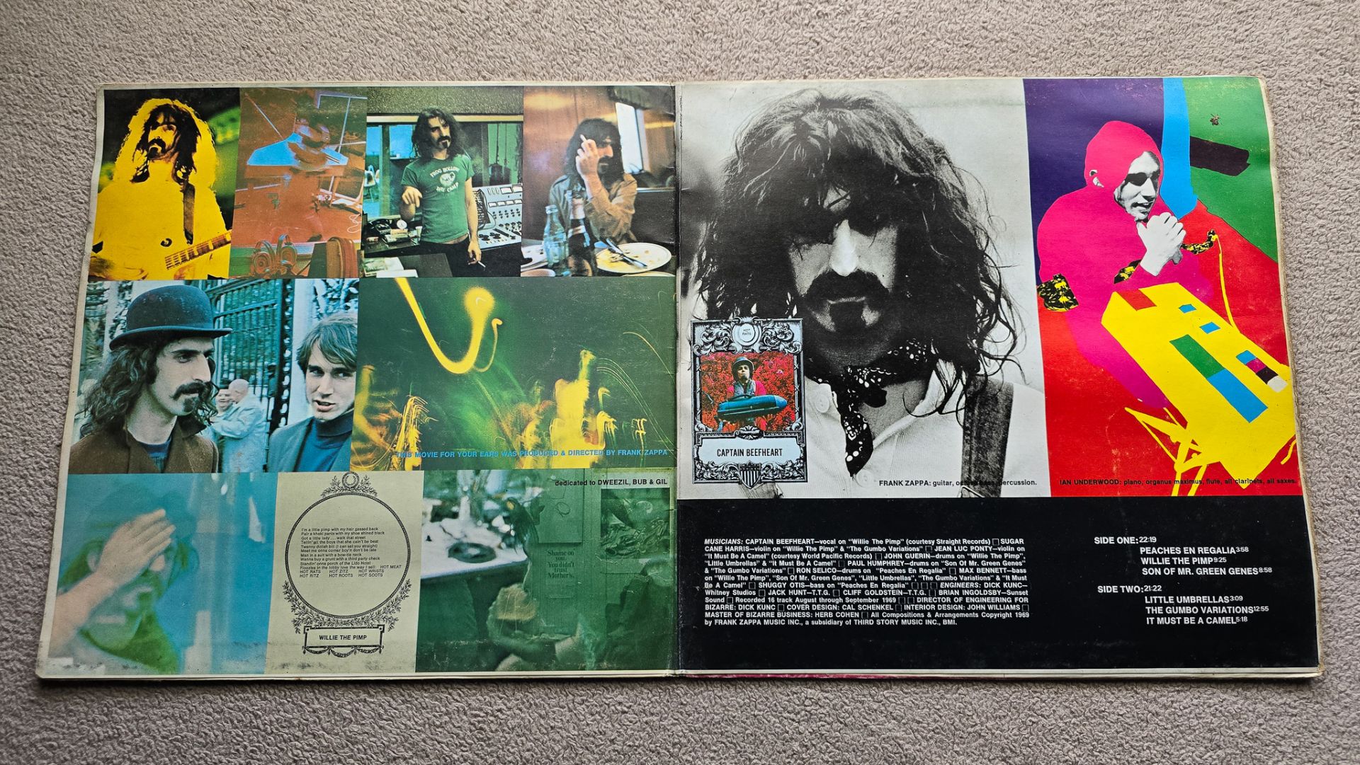 Frank Zappa ‎– Hot Rats Original 1st UK Pressing vinyl LP - Image 3 of 6