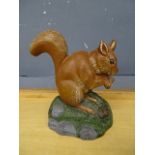 Cast iron Squirrel doorstop