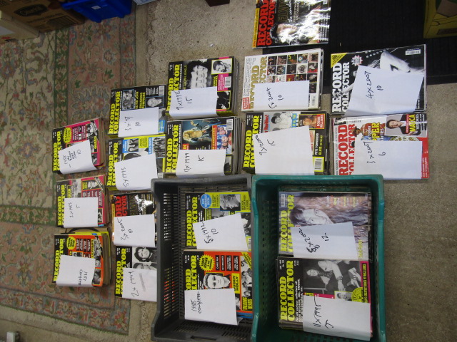 Record Collector magazines in 2 crates ranging from 1980-2000's