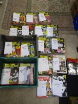 Record Collector magazines in 2 crates ranging from 1980-2000's