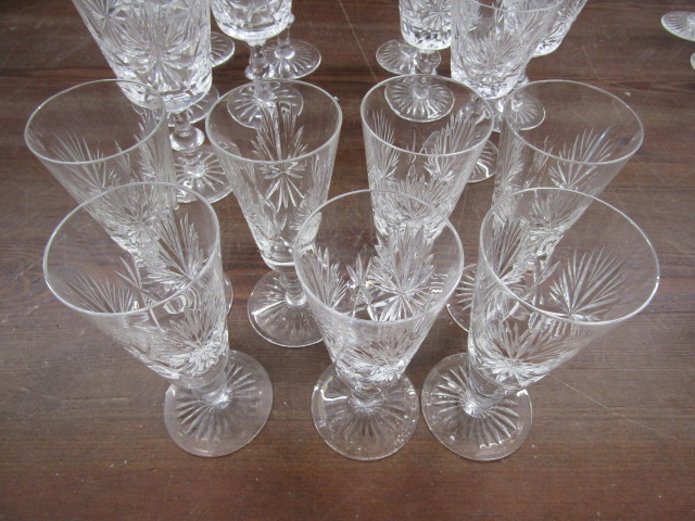 A suite Edinburgh crystal glasses, a decanter and 2 jugs, some part sets - Image 3 of 28
